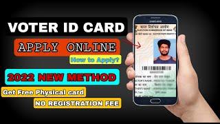 New Voter card ID apply / How to apply in mobile / Easy Process -2022 / (Free Process)