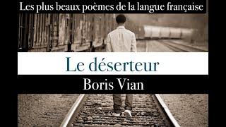 Poésie - Boris Vian - Le déserteur - French Poem