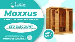 Maxxus 4 Person Low EMF FAR Infrared Sauna / MX-K406-01