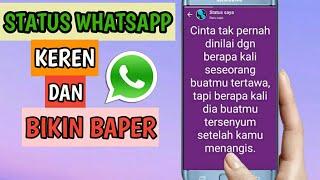 Cara Membuat Status WhatsApp Keren Dan Bikin Baper