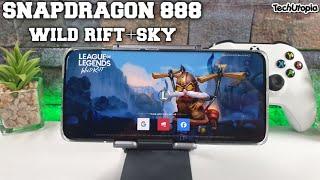 Snapdragon 888 League of Legends Wild Rift /Sky Children of Light/Xiaomi Mi 11 gaming 60FPS meter