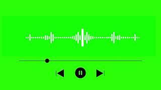 green screen audio spectrum | Audio wave green screen | copyright free
