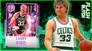 GLITCHED DARK MATTER LARRY BIRD IS AMAZING.....DO NOT SLEEP ON THIS CARD! NBA 2k22 MyTEAM GAMEPLAY