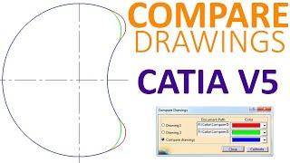 CATIA V5 - Compare Drawings using CGM tutorial