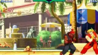 aznpikachu215 (Me) vs. my friend on Street Fighter Alpha 3