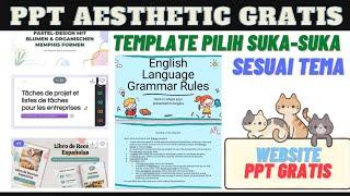 TUTORIAL Template PPT Gratis | Template PPT Aesthetic Gratis