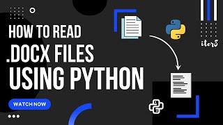 How to read .DOCX files using Python (with error resolving).