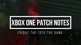 Xbox One Patch 7/26/17 (Friday the 13th The Game)