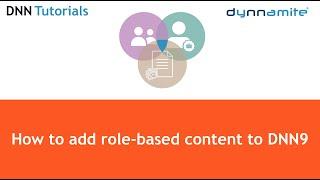 DNN Tutorials - How to add role-based content in DNN