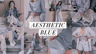 AESTHETIC BLUE PRESET Lightroom Mobile Tutorial Free DNG