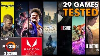29 Games Tested on AMD Ryzen 3 3200G | Vega 8 | 2023 without Graphic Card