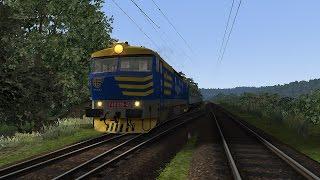 Запуск чешского локомотива 749 на русском.Train simulator 2016