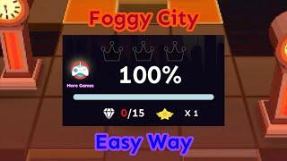 Rolling Sky: Foggy City (Easy Way)