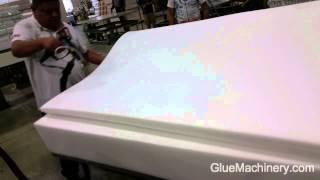Foam Encased/Encasement Hot Melt Mattress Gluing