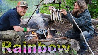 Catch And Cook Rainbow Trout Day 3 Of 30 Day Survival Challenge Canadian Rockies