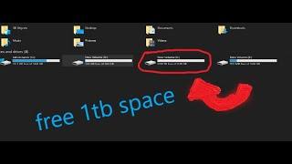 How to get 1TB of space for free on windows 10