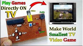 Play Games Directly ON TV, How To Make Arduino TV Out Games, Arduino Asteroids Tv Out Game, DIY Tv