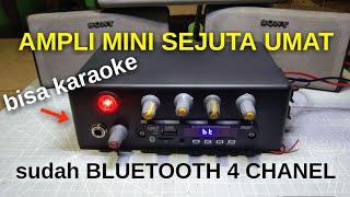 ide usaha,AMPLI MINI bluetooth plus karaoke 4 chanel output speaker.yuk buruan buat.