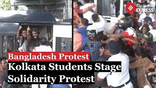 Kolkata Students Detained Amid Solidarity Protest for Bangladesh Anti-Quota Movement