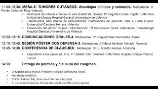 Sábado (2) XIV Congreso nacional de enfermería dermatológica