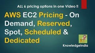 AWS EC2 Pricing Examples - On Demand, Reserved, Spot, Scheduled & Dedicated