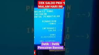 CEK SALDO PKH HARI INI