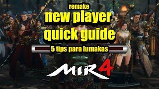 MIR 4 - NEW PLAYER QUICK GUIDE AND TIPS | LVL 50 PABABA MUST WATCH