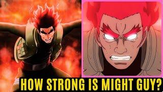 NARUTO: How strong is Might Guy without the 8th Gate?