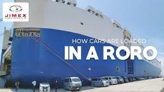 How Cars Are Loaded In A Ro-Ro Ship (Yokohama Port)