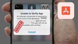 How to fix unable to verify app an internet connection is required scarlet