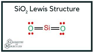 SiO2 Lewis Structure (Silicon Dioxide)