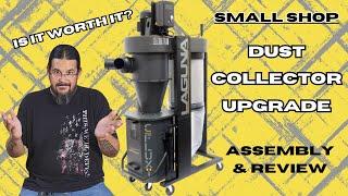 Small Shop Dust Collection Upgrade! Laguna CFLUX 1 Cyclone Dust Collector Assembly and Review