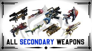 All SECONDARY Weapons of Warframe - Warframe Arsenal