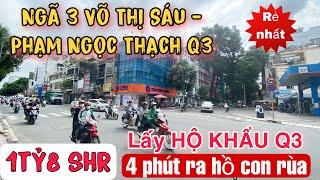 1,8 tỷ có nhà quận 3, 4 phút ra hồ con rùa q1 - Quá Rẻ. 70m ra Võ Thị Sáu. Sổ riêng, pháp lý đầy đủ