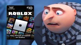 gru gets roblox gift card