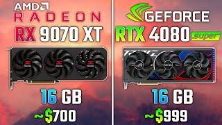 AMD RX 9070 XT vs RTX 4080 SUPER | Test in 6 Games