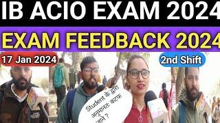 IB ACIO EXAM 17 Jan 2024, 2nd Shift #IB ACIO EXAM Analysis today 2024