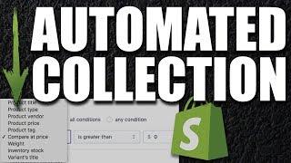 Create Automated Collection in Shopify to Only Display On Sale Products