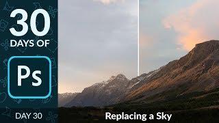 How to Swap a Sky in a Landscape in Photoshop | Day 30