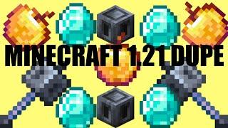The EASIEST WORKING DUPE GLITCH for 1.21 MINECRAFT (Works in JAVA AND BUGROCK)