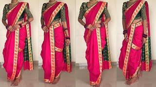 Brahmini Nauvari Saree Draping|| Nauvari Draping @GroomingwithUtkarsha