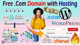 Free .com Free Domain 2021 | Free .COM Domain with Hosting !!