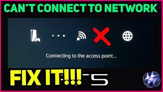 PS5 CAN'T CONNECT TO NETWORK EASY FIX! (Fast Solution)