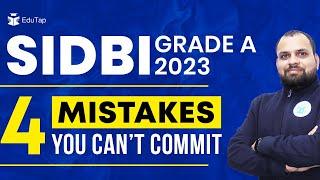 SIDBI Grade A Preparation Strategy | SIDBI Grade A Study Plan | SIDBI Grade A notification 2023