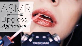 ASMR CLOSE UP / Ağız Sesleri ve Ruj Deneme / Lipgloss Application & Mouth Sounds