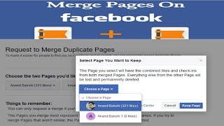 how to merge facebook pages | how to merge facebook pages with different names