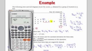 Edexcel S1 Tutorial 9 Skewness and Comparing