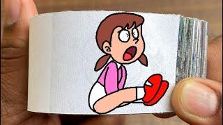 Doraemon Cartoon Flipbook #246 | Nobita Sees Shizuka Skirt Flip Book | Flip Book Artist 2025