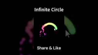 How To Make Animated Infinite Circle Using Html & Css  #shorts #ytshorts #youtubeshorts