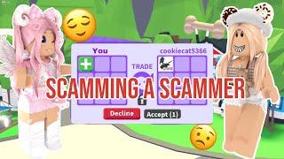 I SCAMMED The BIGGEST SCAMMER In Adopt Me! *SHOCKING*